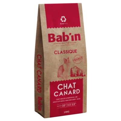 Croquettes Chat Classic Canard 14kg – Bab’in