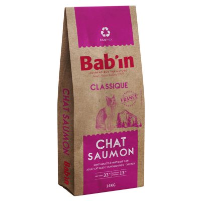 Croquettes Chat Classic Saumon 14kg – Bab’in