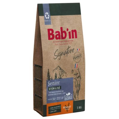 Croquettes Chat Senior 3kg – Bab’in