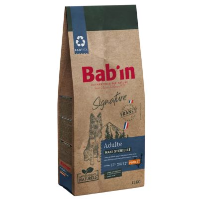 Croquettes Chien Maxi Stérilisé – Bab’in