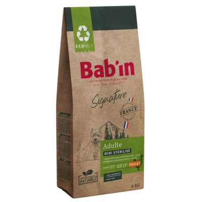 Croquettes Chien Mini Adulte Stérilisé 6kg – Bab’in